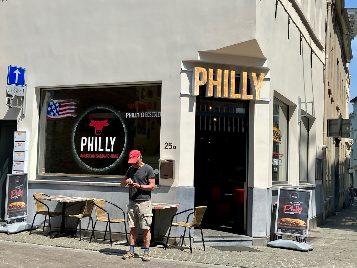 Interior/exterior of the halal restaurant