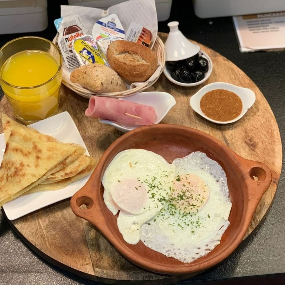 Dish served at the halal restaurant
