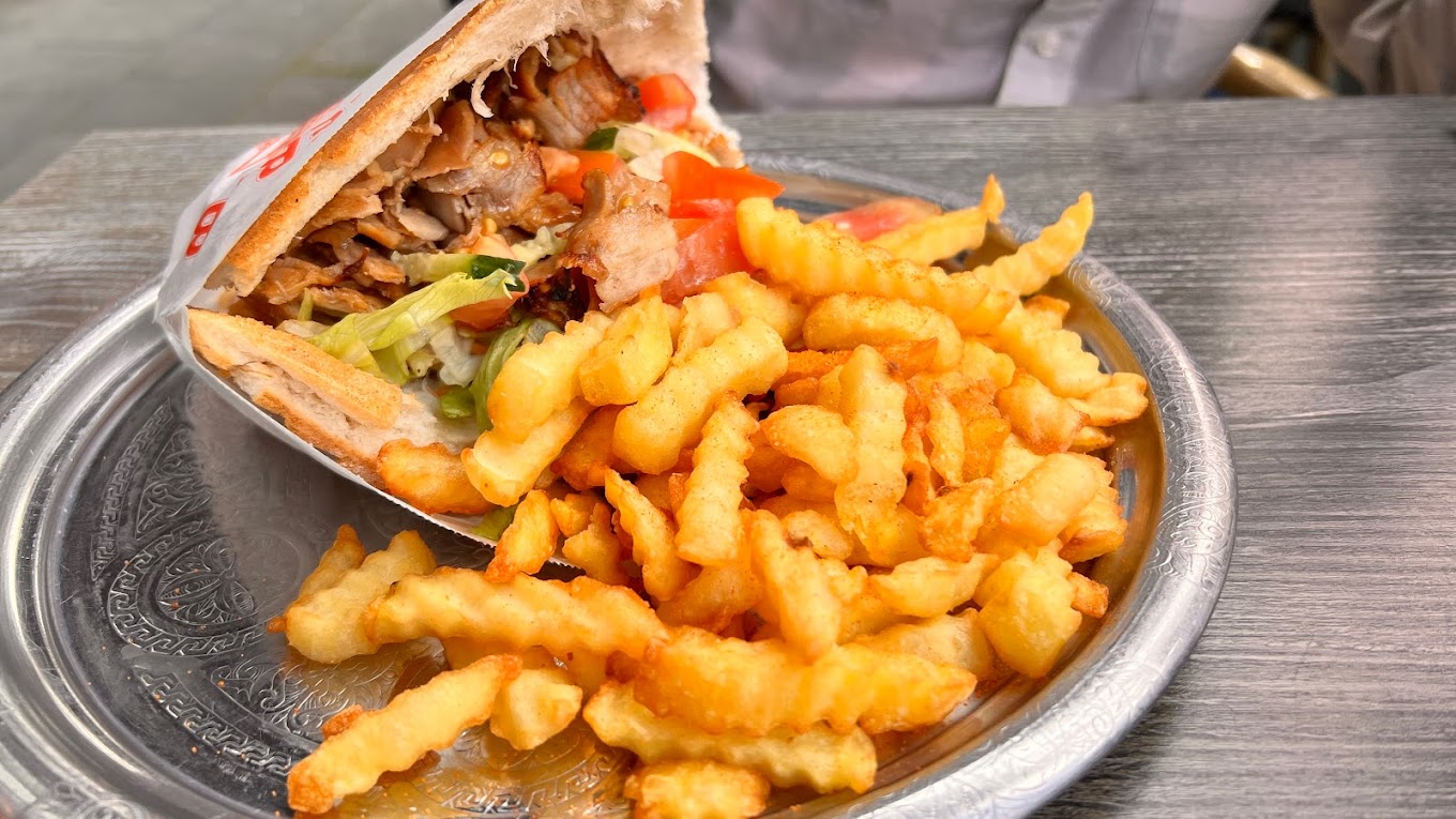 Dish served at the halal restaurant