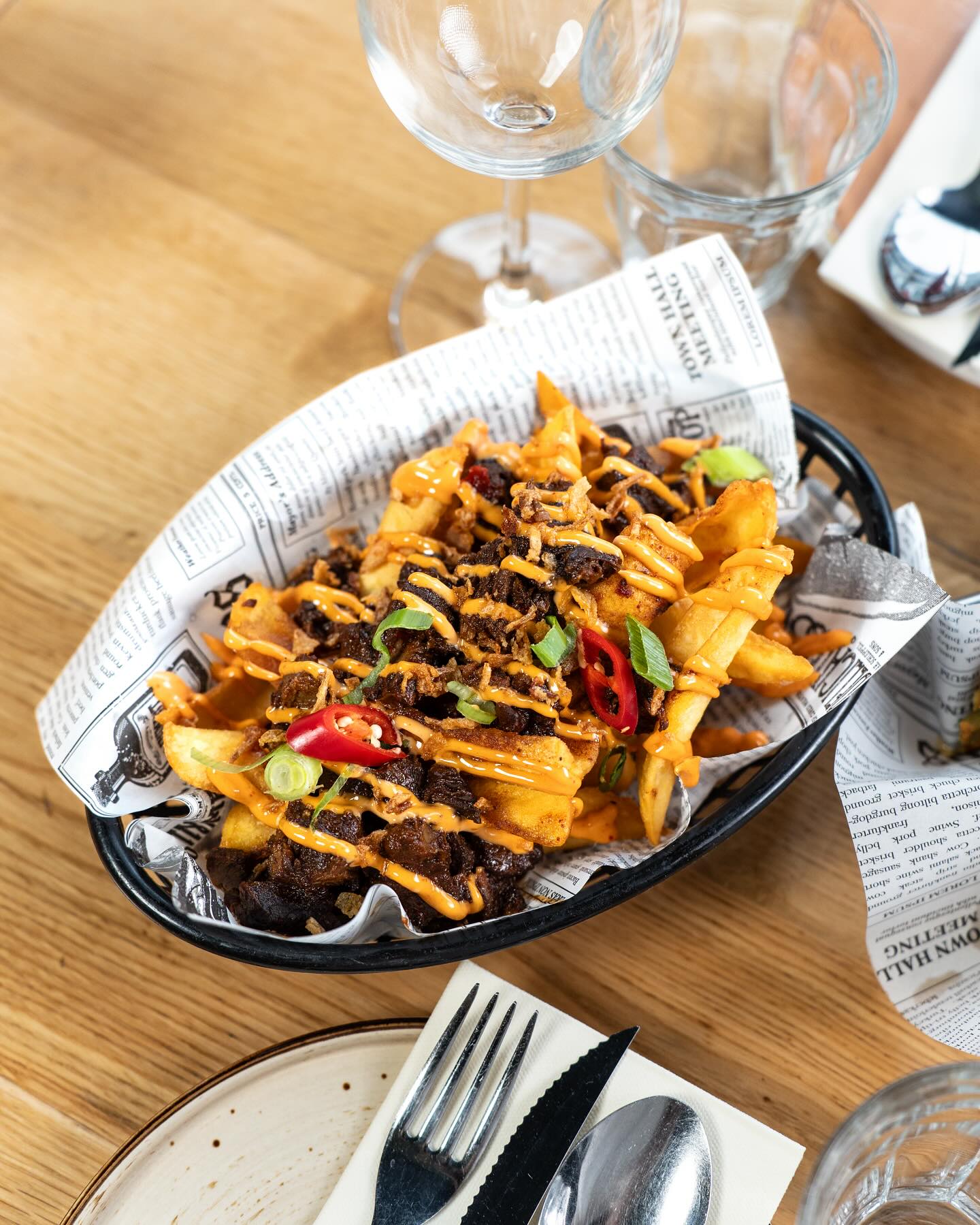 Dish served at the halal restaurant