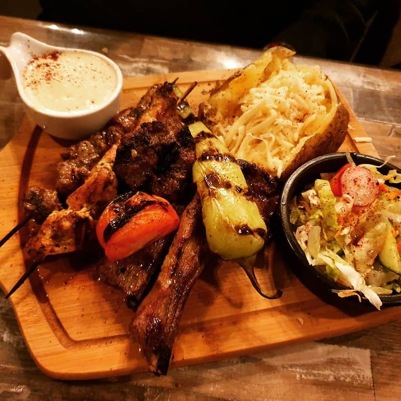 Dish served at the halal restaurant