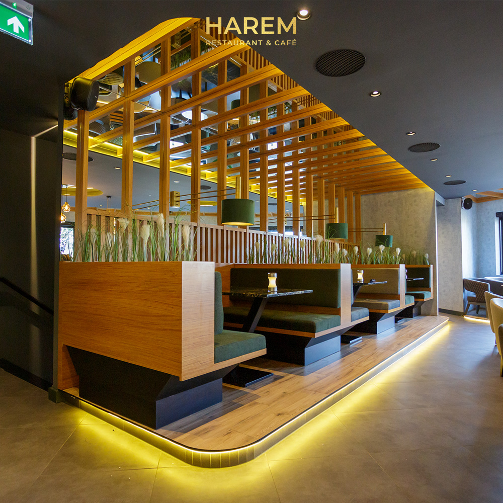 Interior/exterior of the halal restaurant