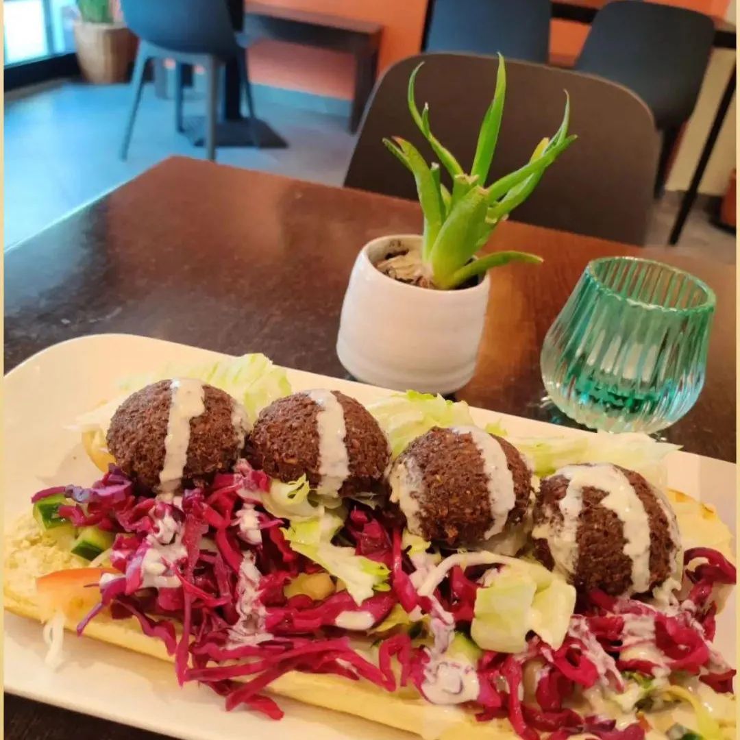 Dish served at the halal restaurant
