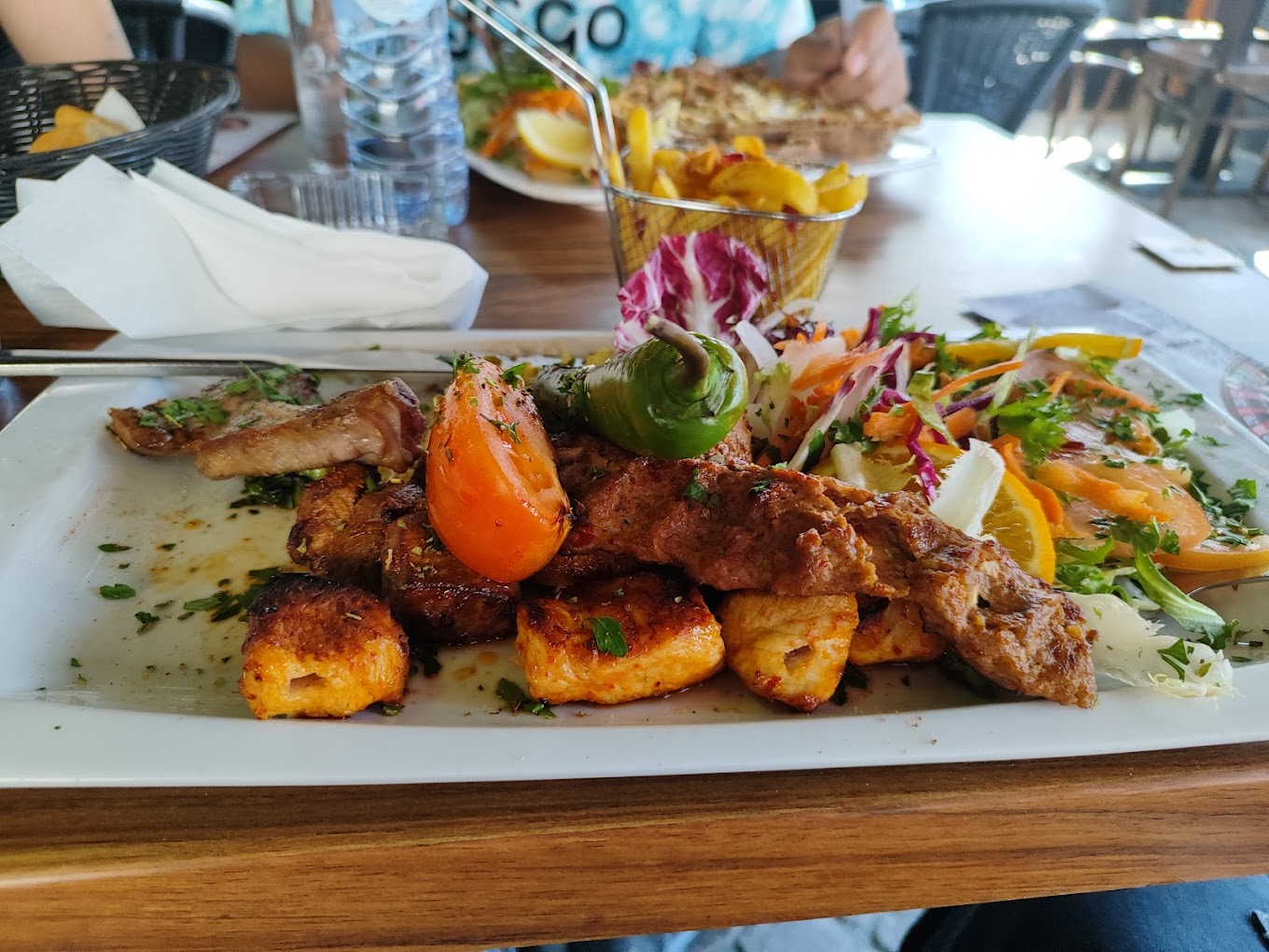 Dish served at the halal restaurant