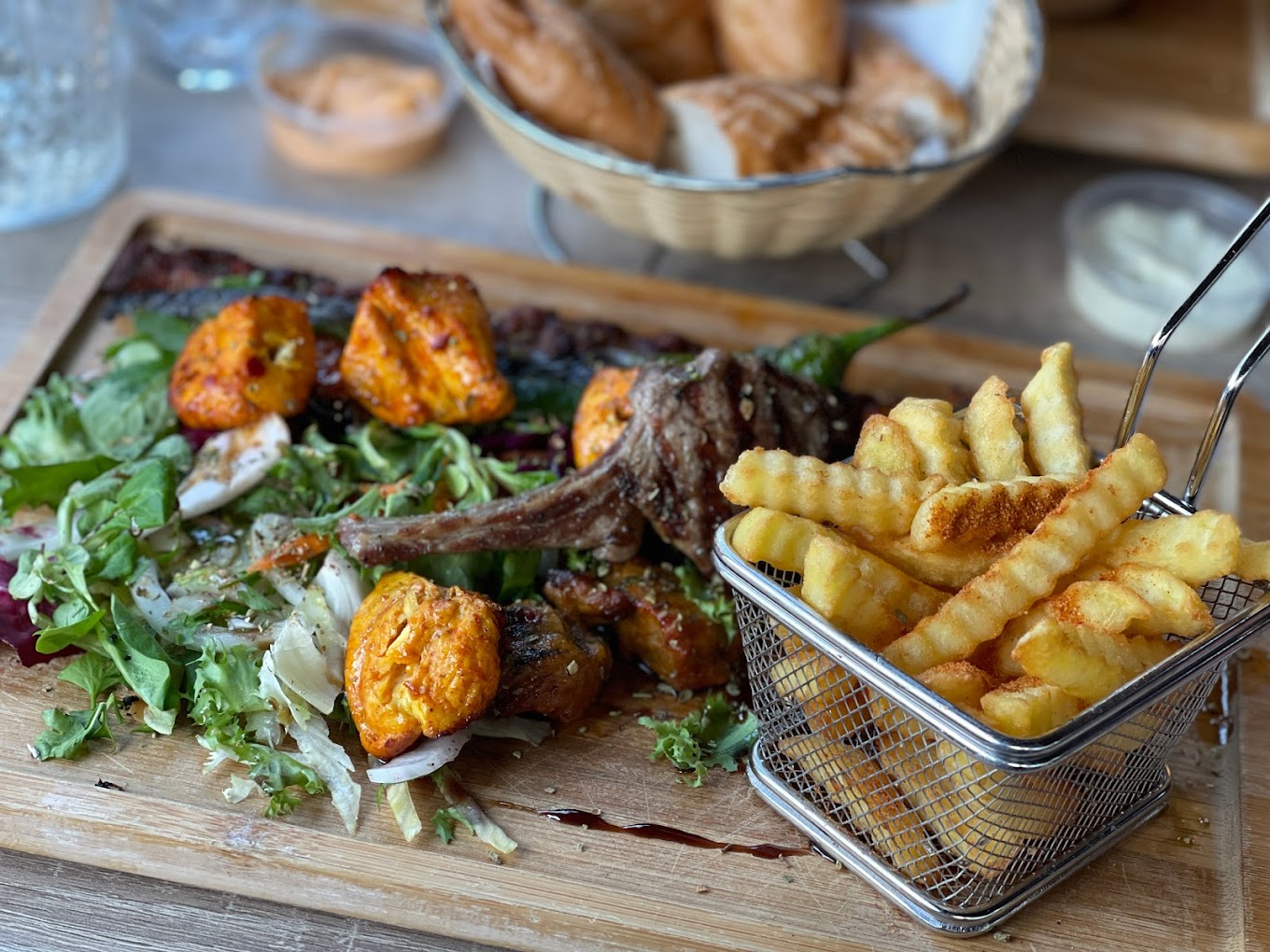 Dish served at the halal restaurant