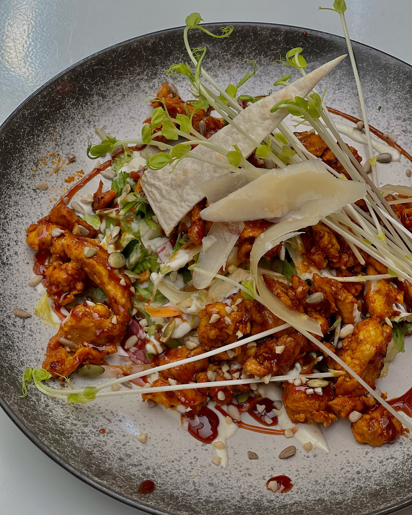 Gerecht geserveerd in het halal restaurant