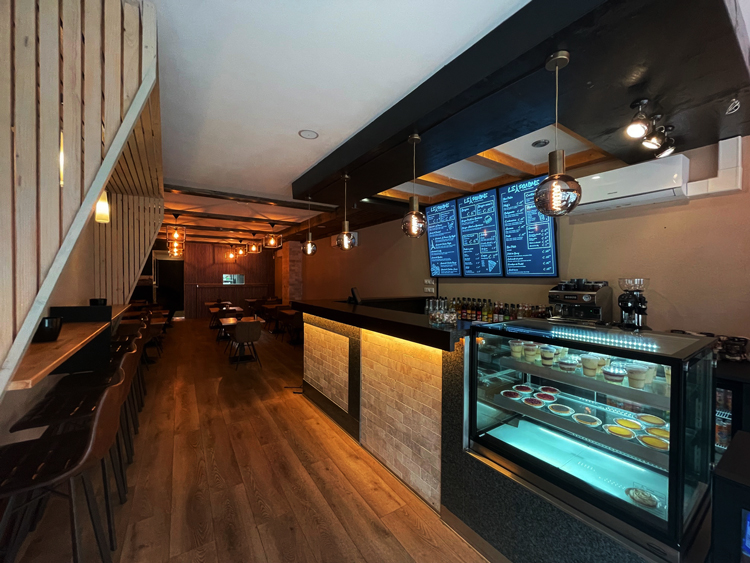 Interior/exterior of the halal restaurant
