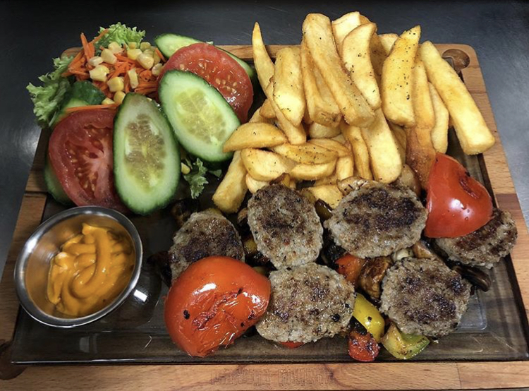 Dish served at the halal restaurant