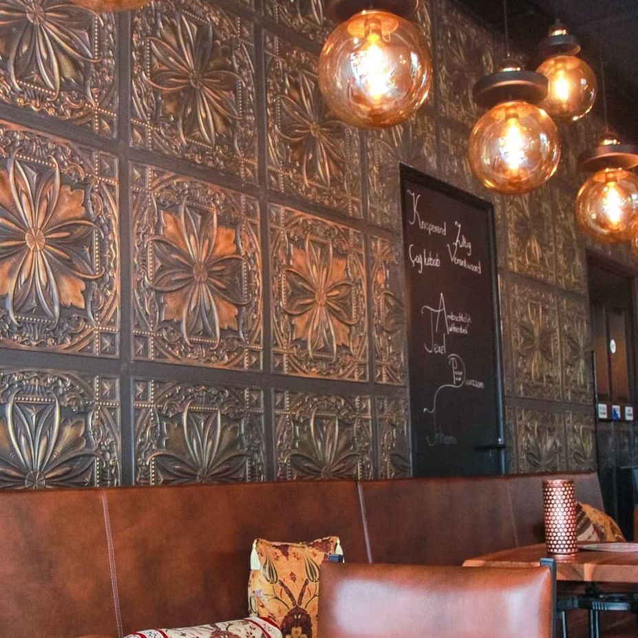 Interior/exterior of the halal restaurant