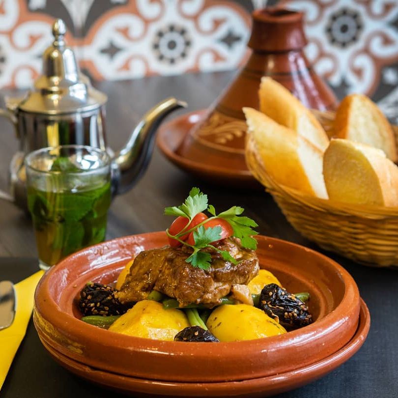 Dish served at the halal restaurant