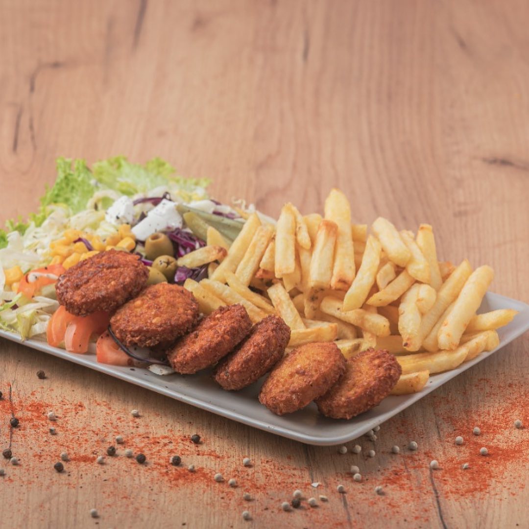 Dish served at the halal restaurant
