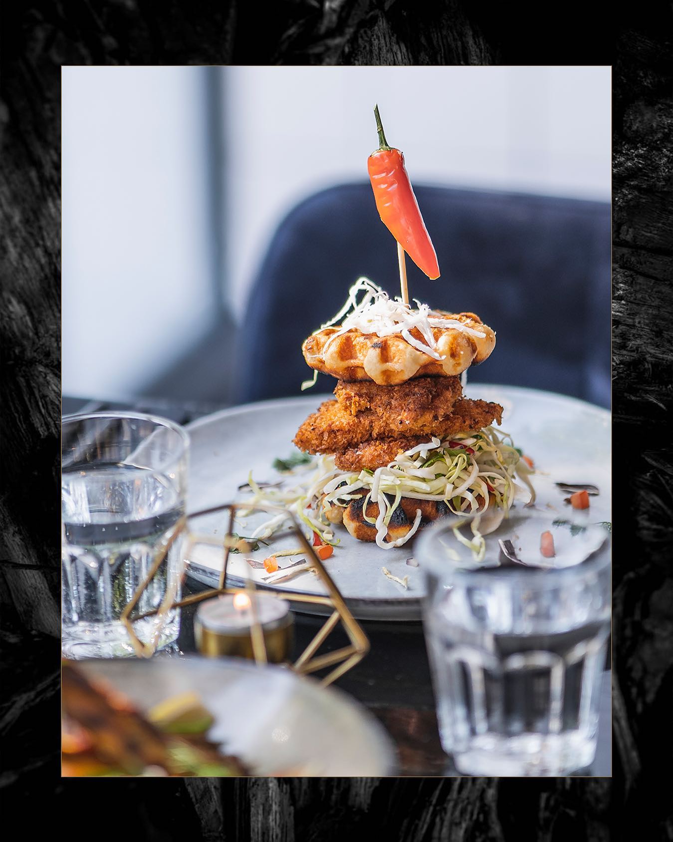 Dish served at the halal restaurant