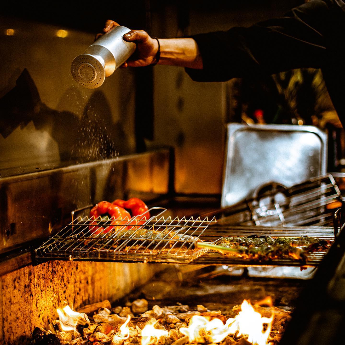 Interior/exterior of the halal restaurant