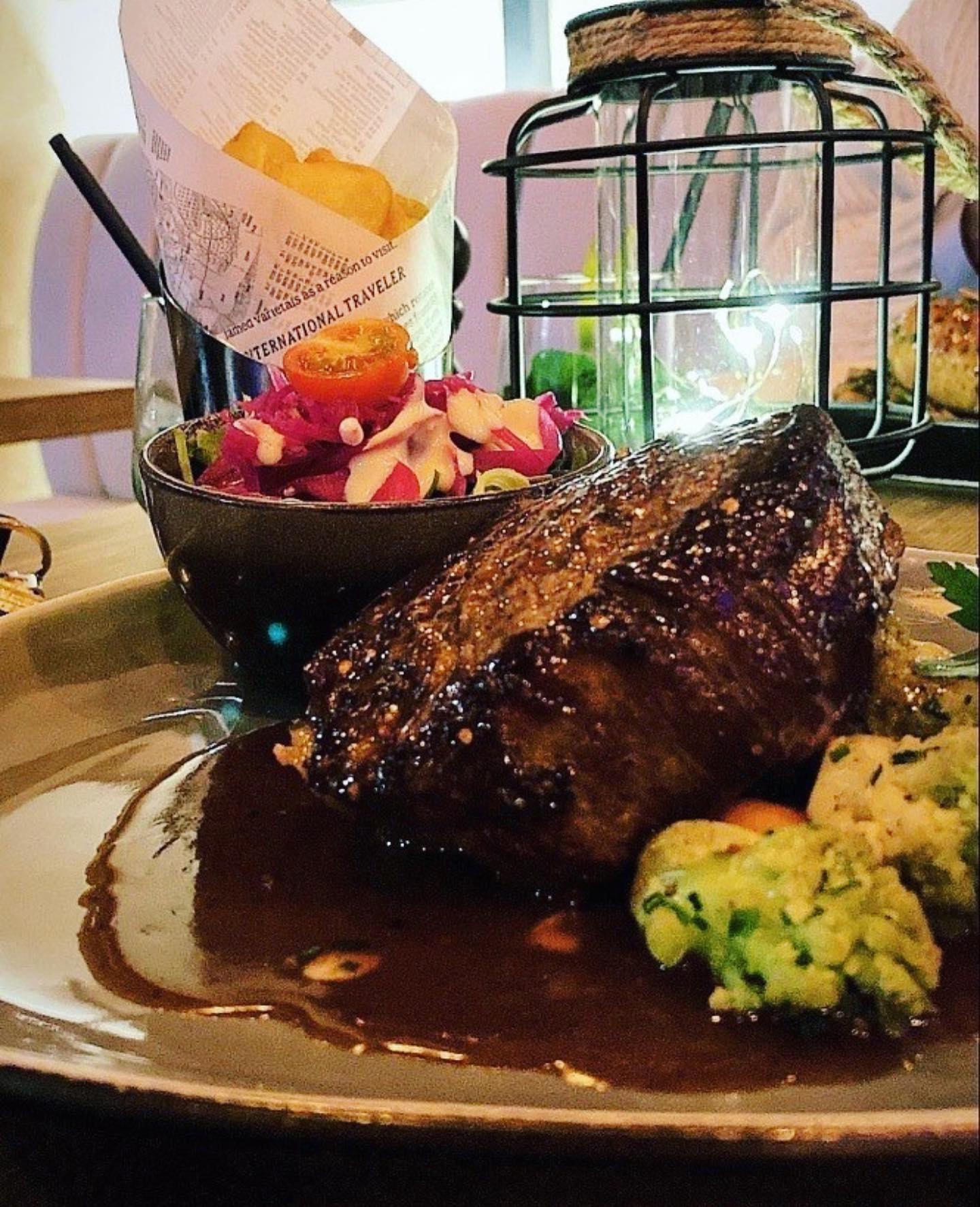 Dish served at the halal restaurant