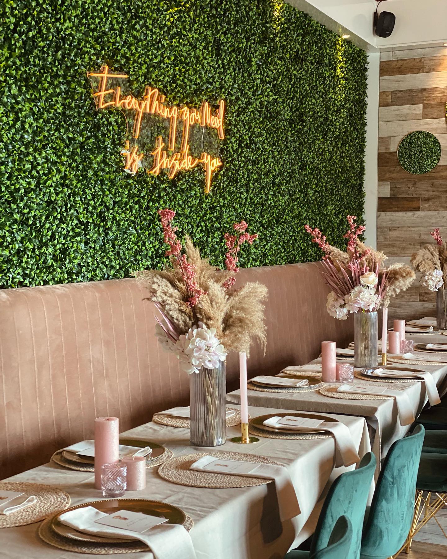 Interior/exterior of the halal restaurant