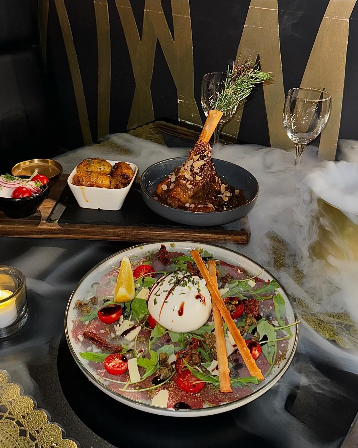 Plat servi au restaurant halal