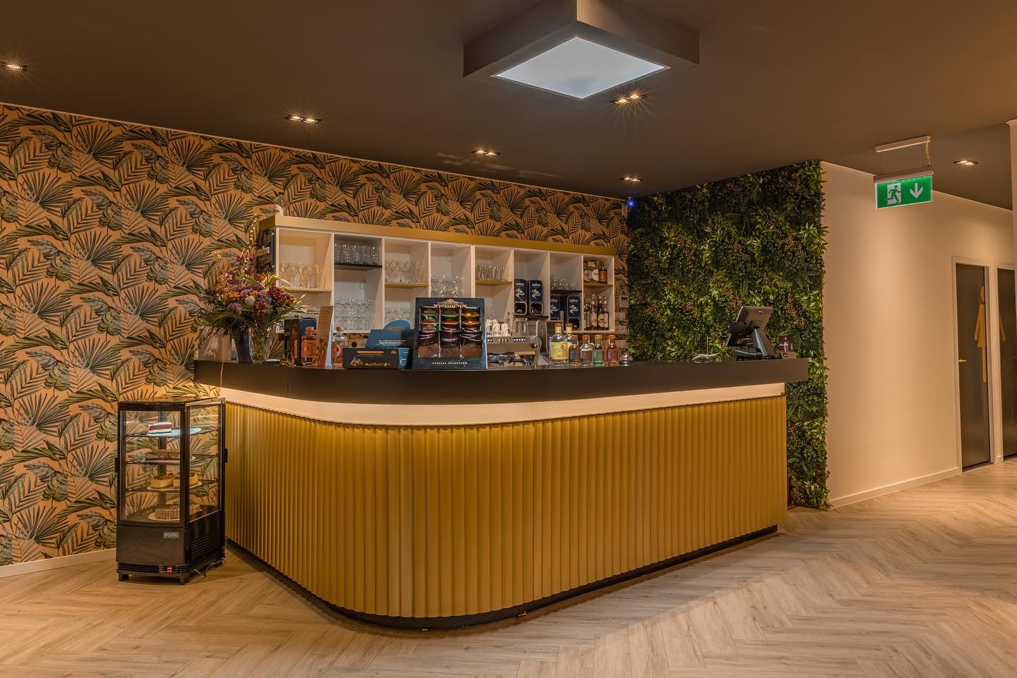 Interior/exterior of the halal restaurant