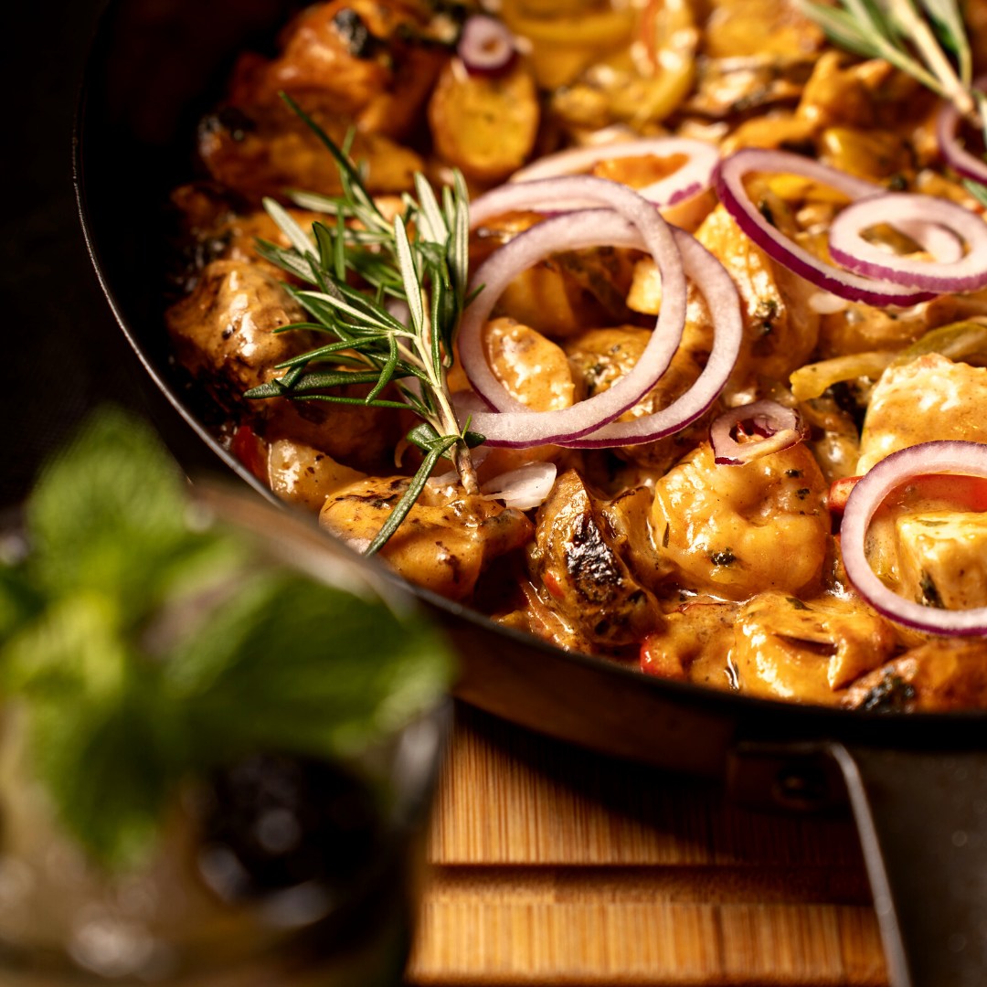 Dish served at the halal restaurant