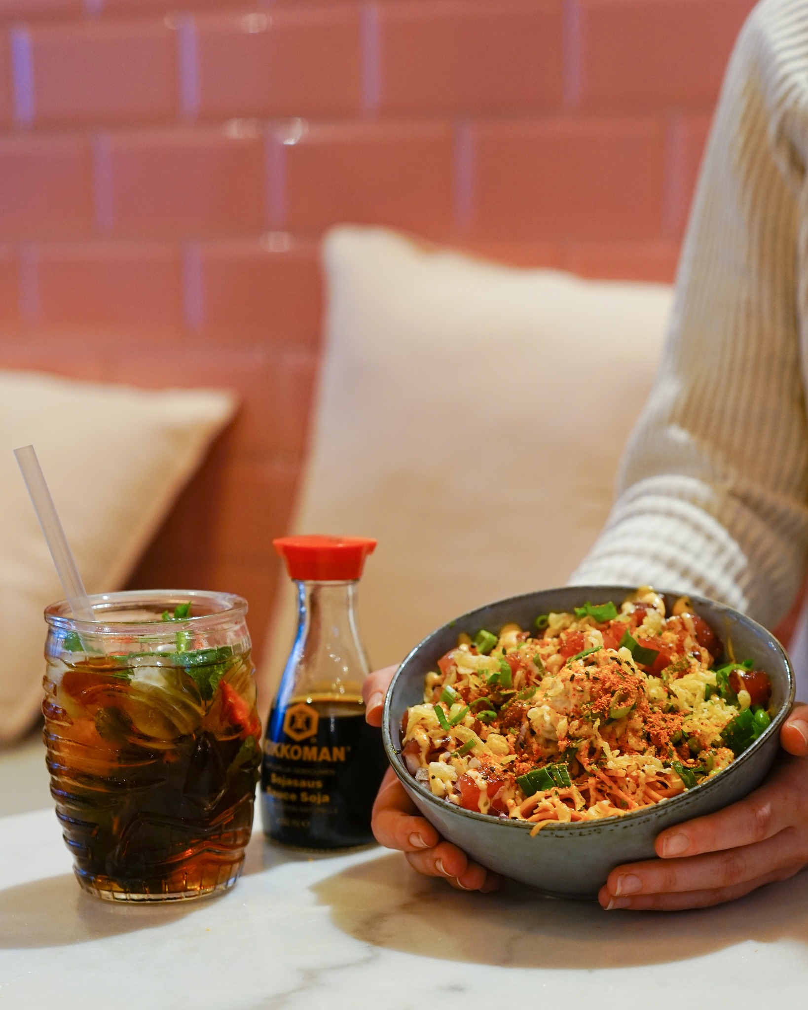 Dish served at the halal restaurant