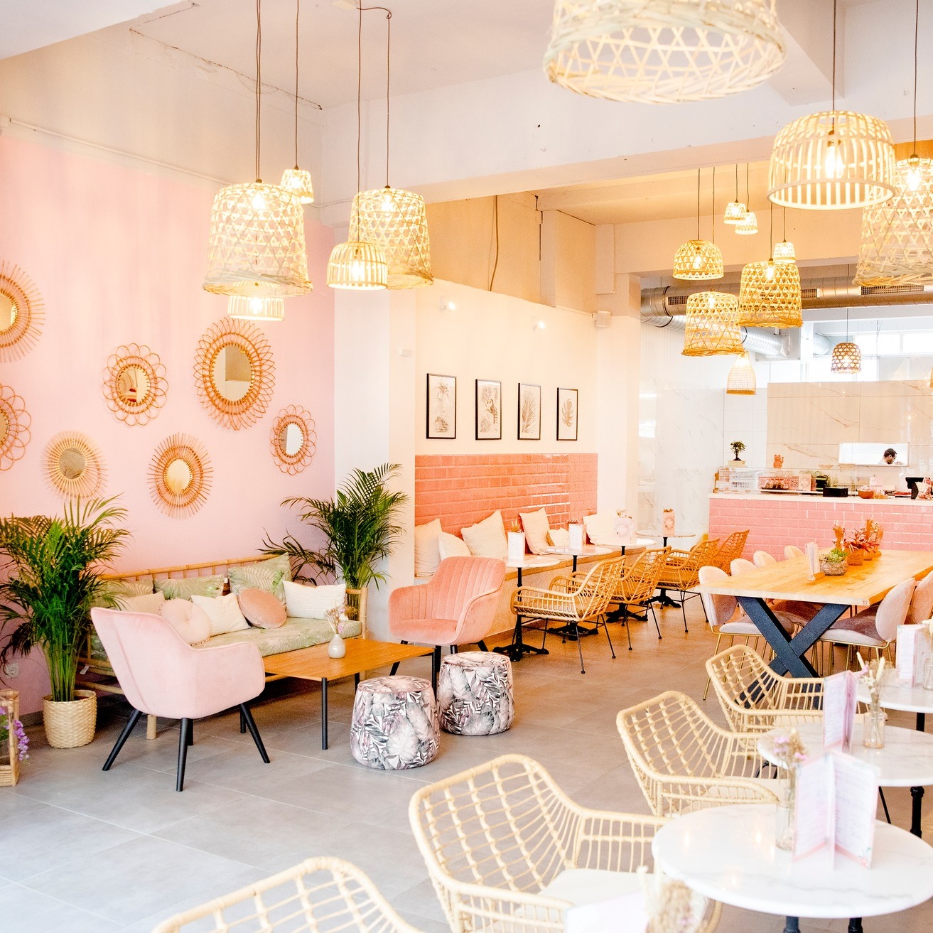 Interior/exterior of the halal restaurant