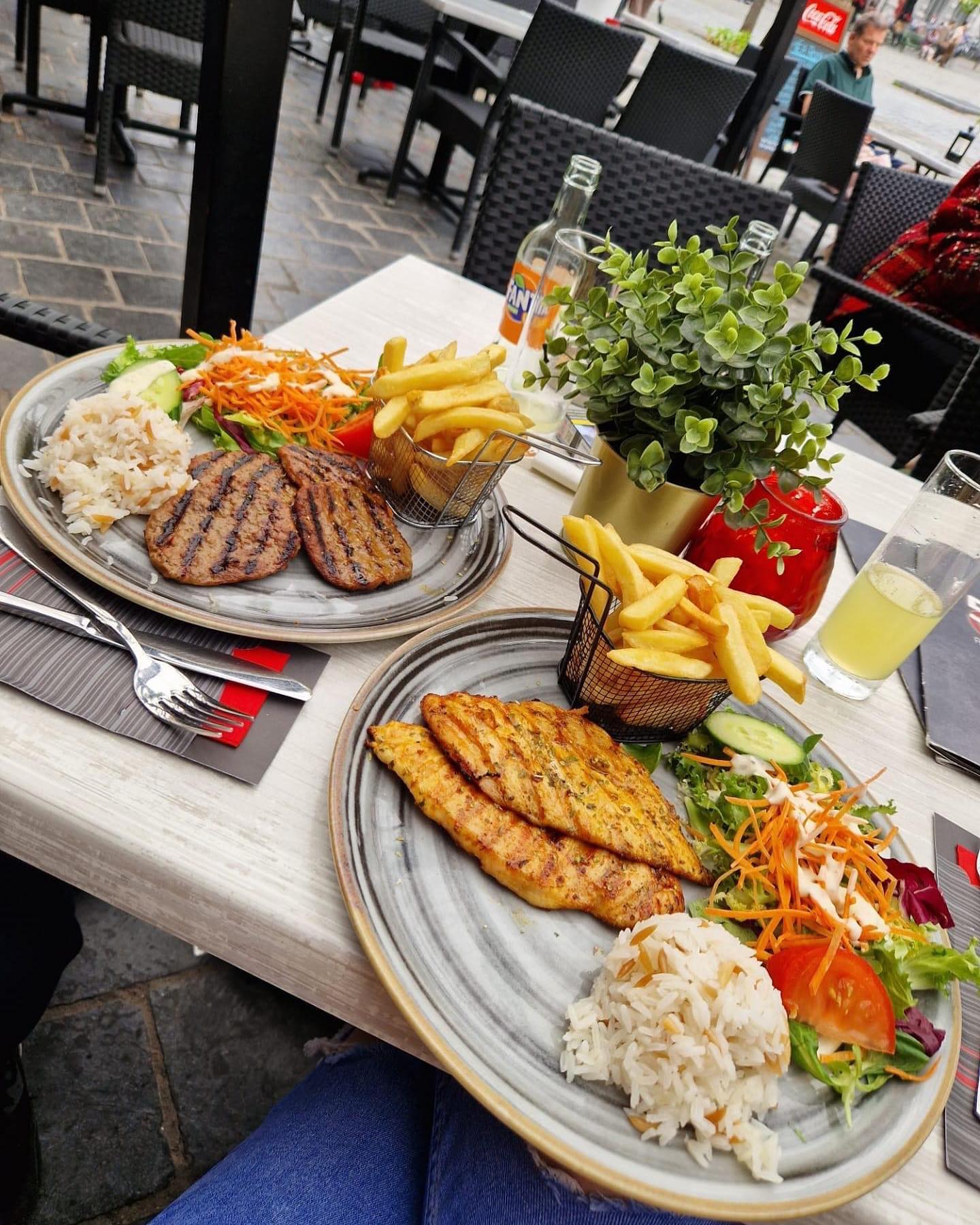 Dish served at the halal restaurant