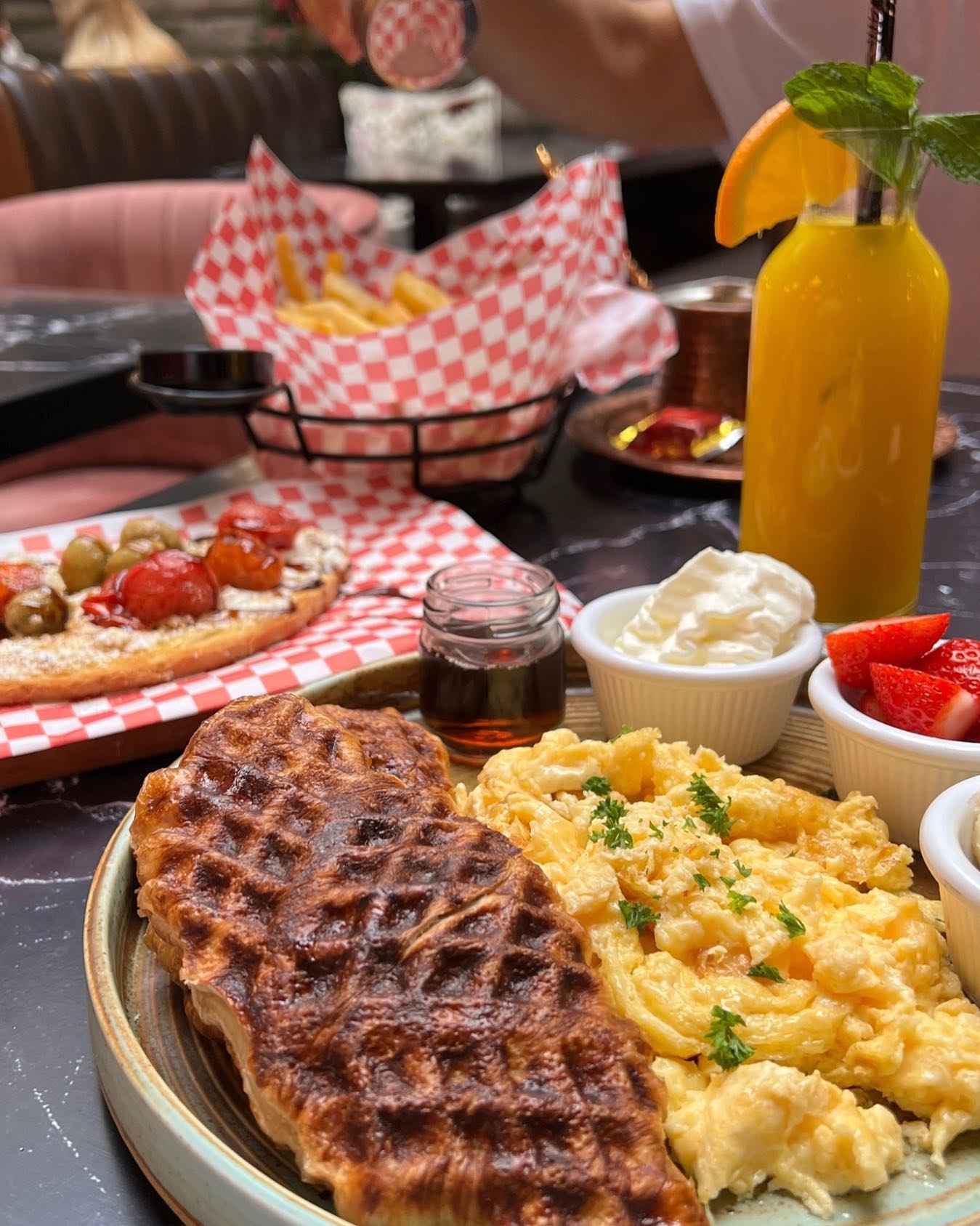 Plat servi au restaurant halal