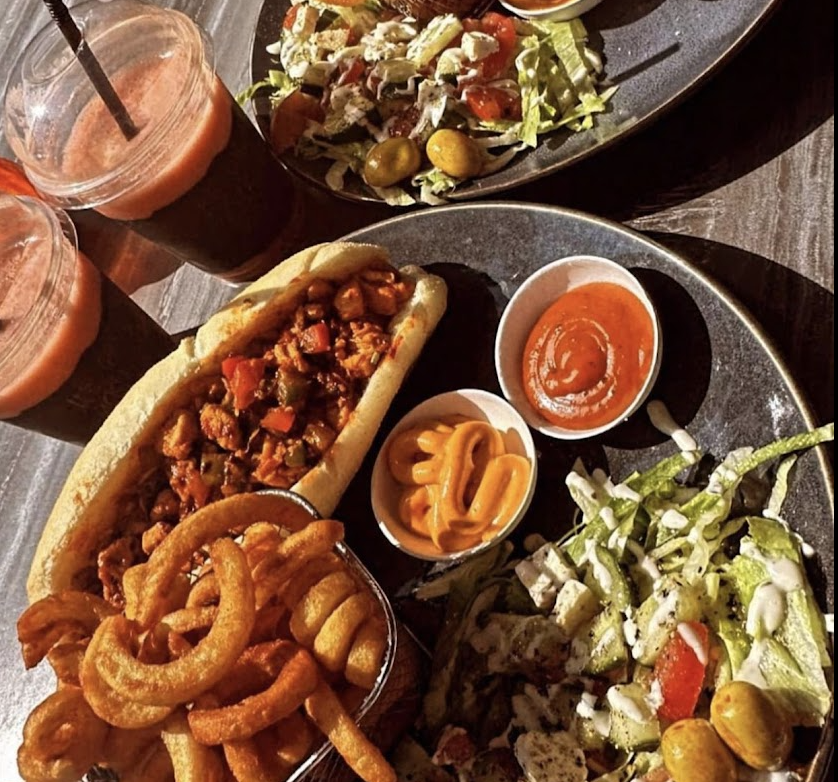 Dish served at the halal restaurant