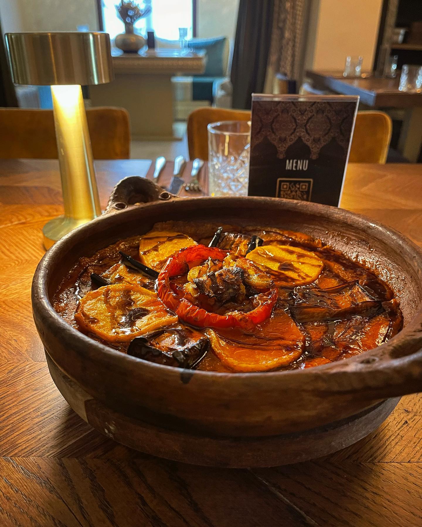 Dish served at the halal restaurant
