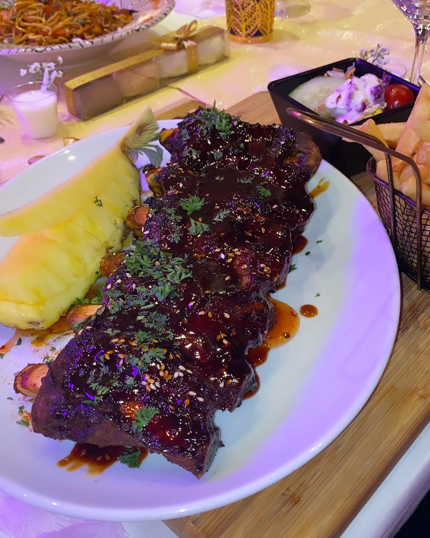 Dish served at the halal restaurant
