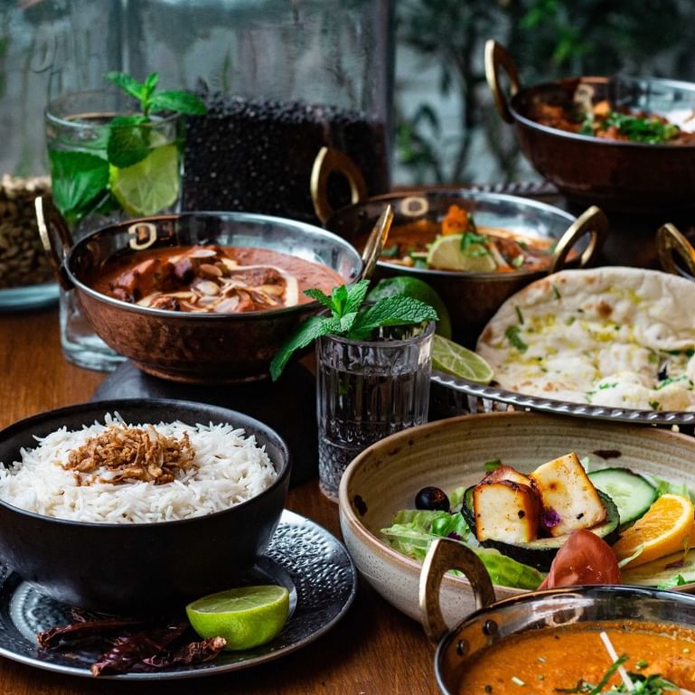 Dish served at the halal restaurant