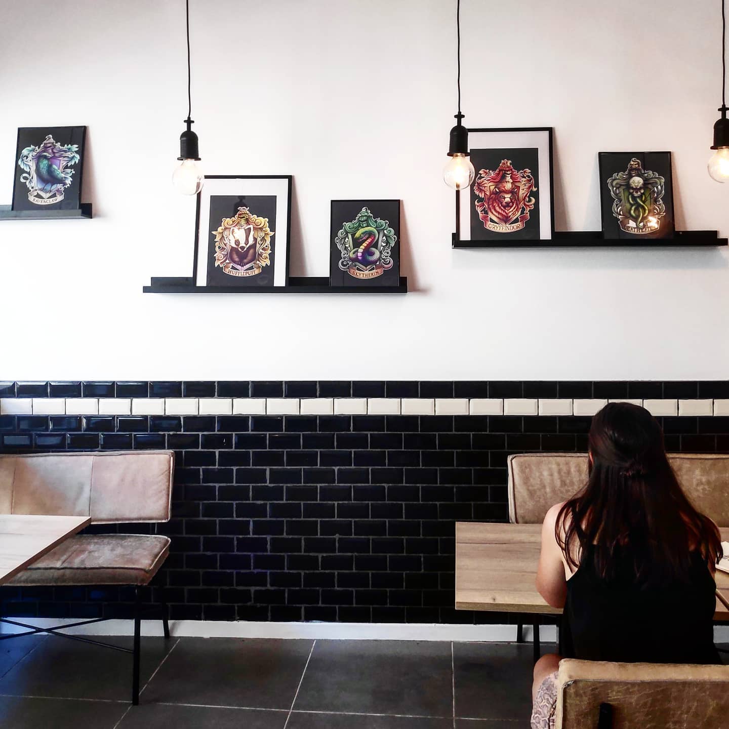 Interior/exterior of the halal restaurant