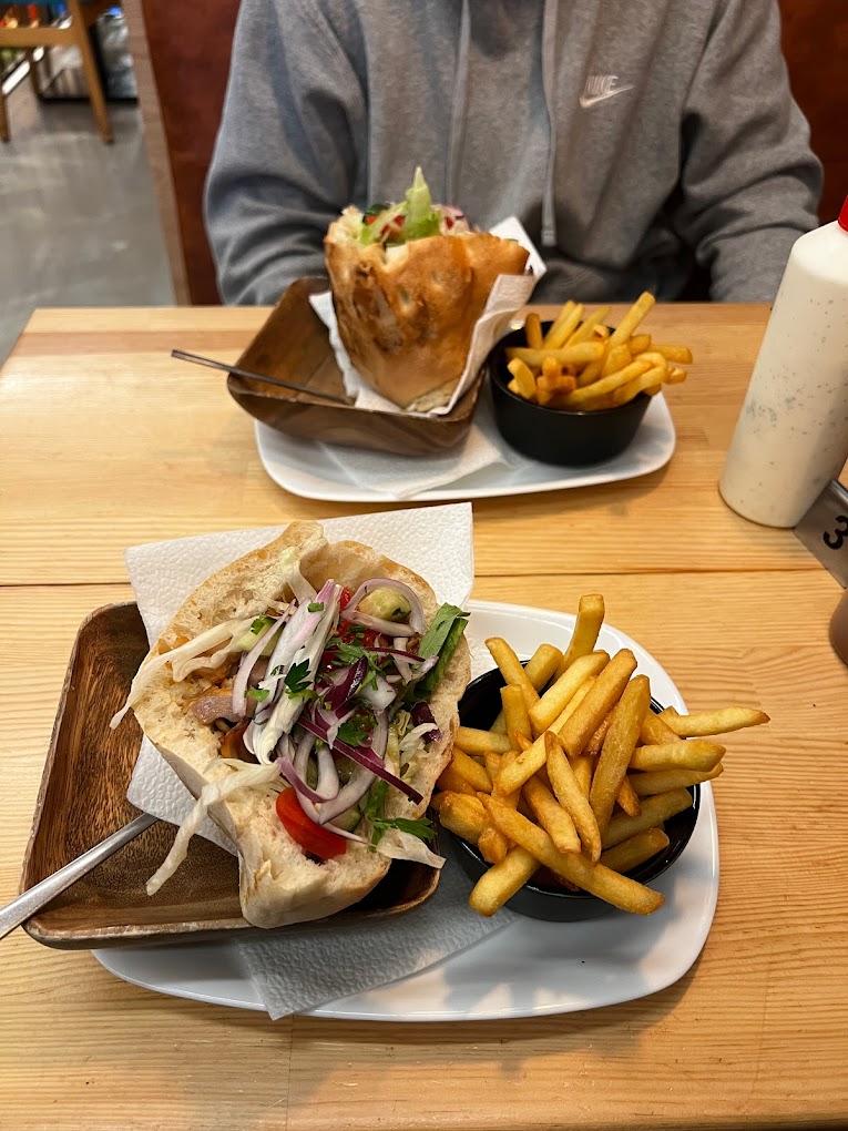 Dish served at the halal restaurant