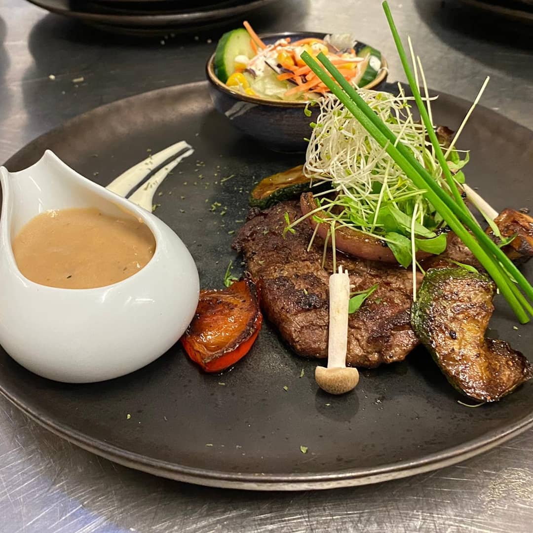 Plat servi au restaurant halal