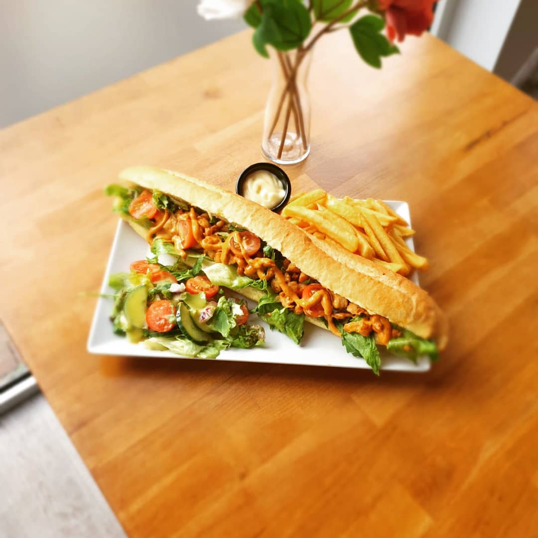 Dish served at the halal restaurant