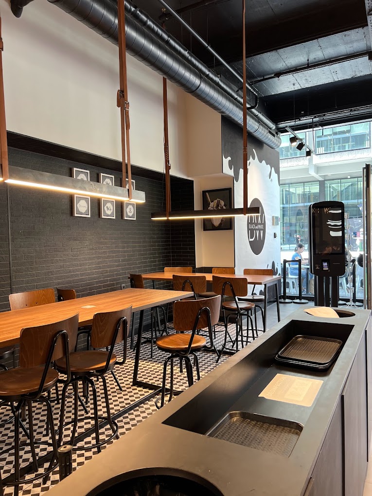 Interior/exterior of the halal restaurant