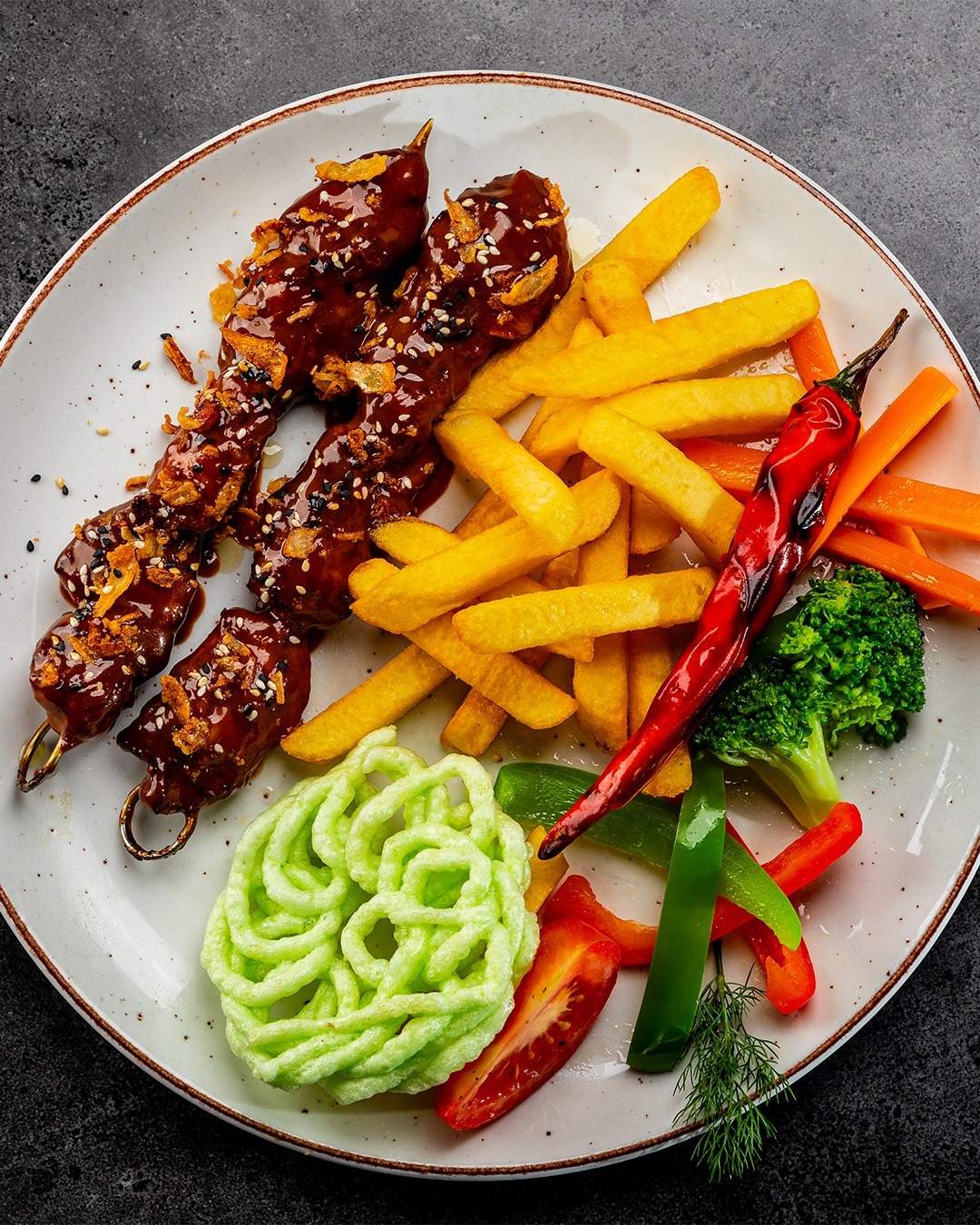 Dish served at the halal restaurant