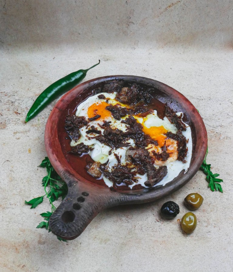 Dish served at the halal restaurant