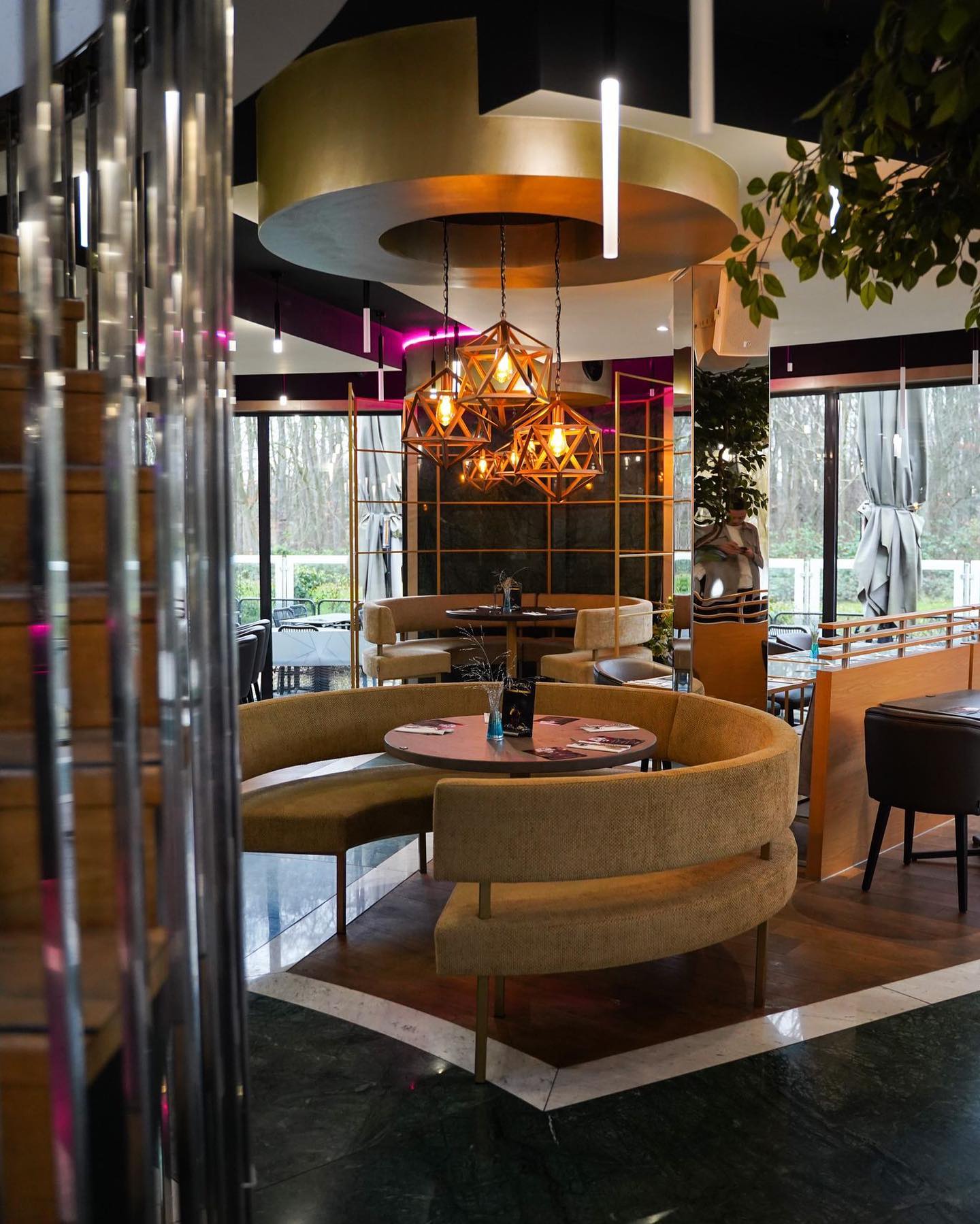 Interior/exterior of the halal restaurant