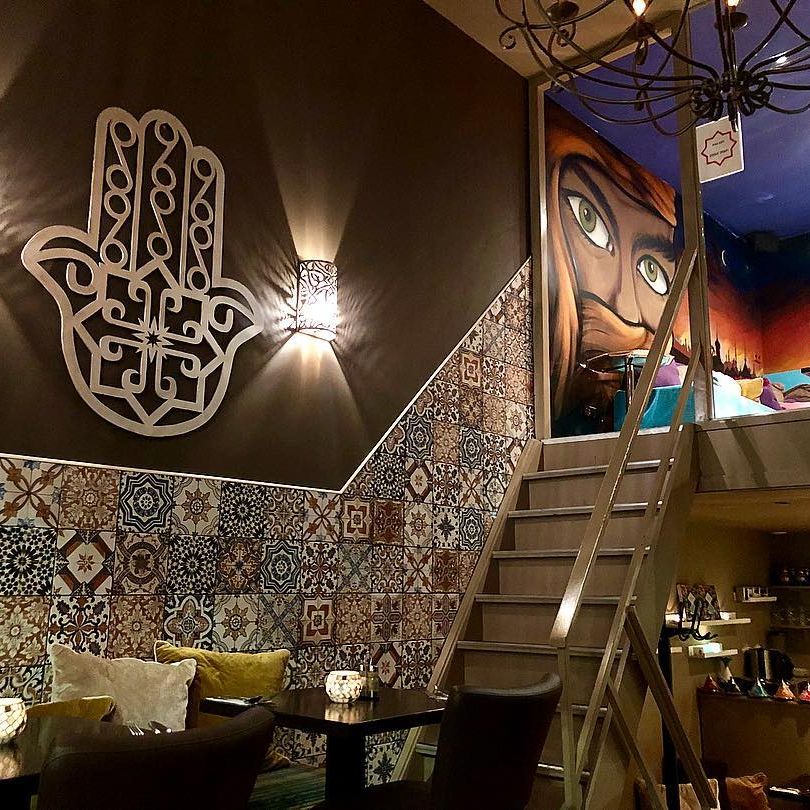 Interior/exterior of the halal restaurant