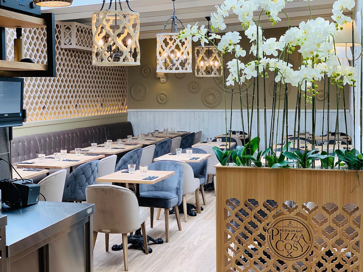 Interior/exterior of the halal restaurant