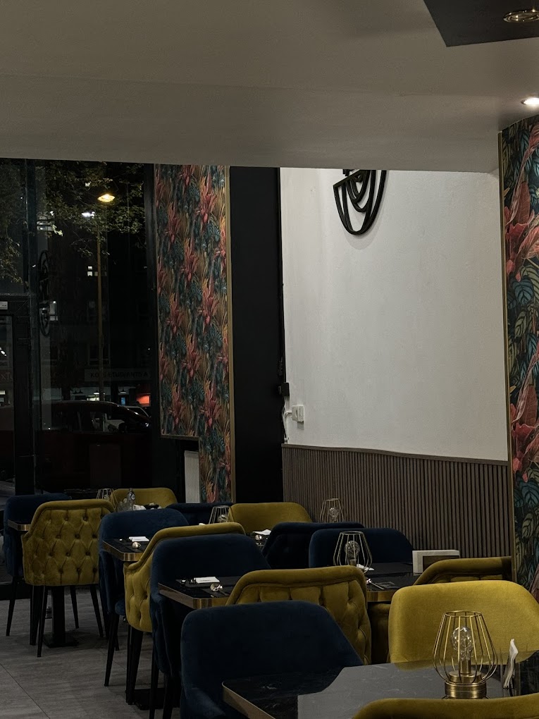 Interior/exterior of the halal restaurant
