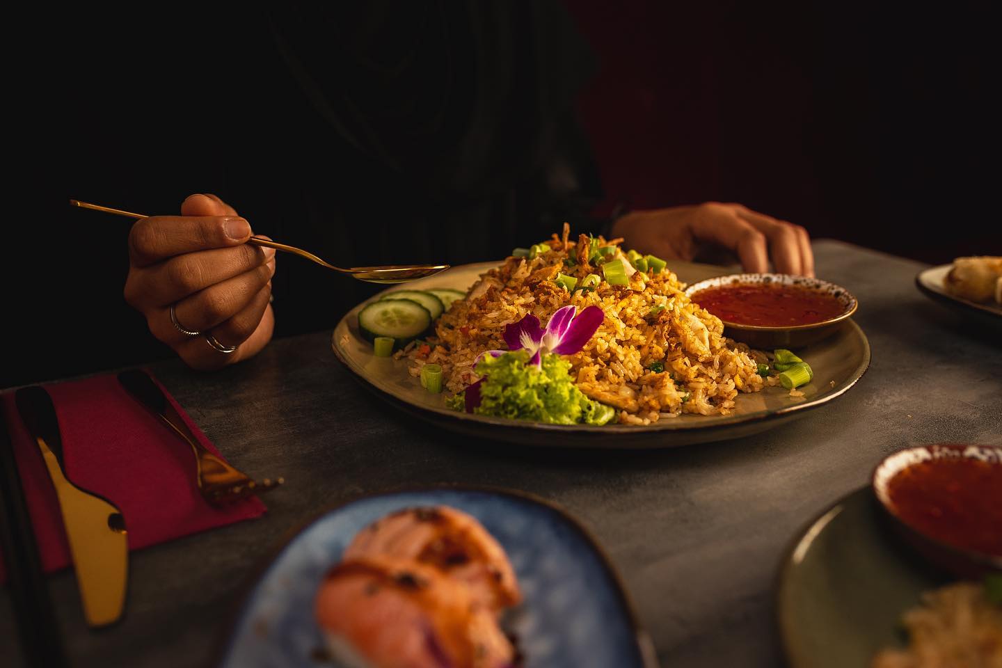 Dish served at the halal restaurant