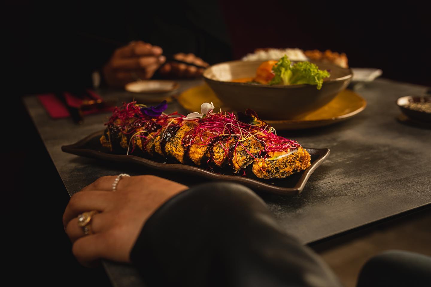 Dish served at the halal restaurant