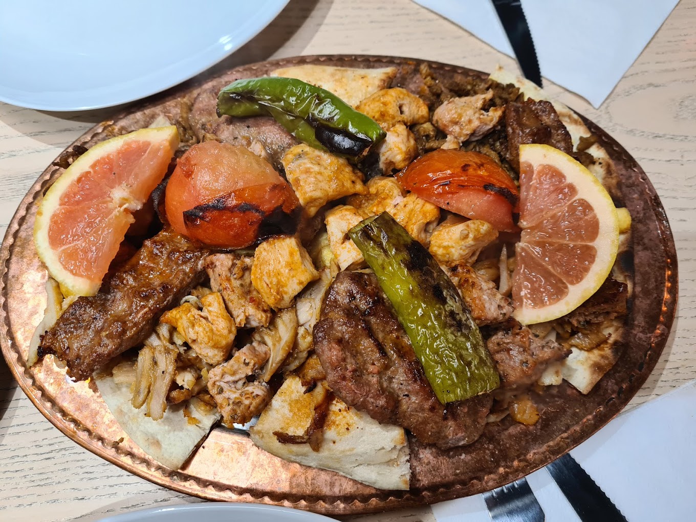 Dish served at the halal restaurant