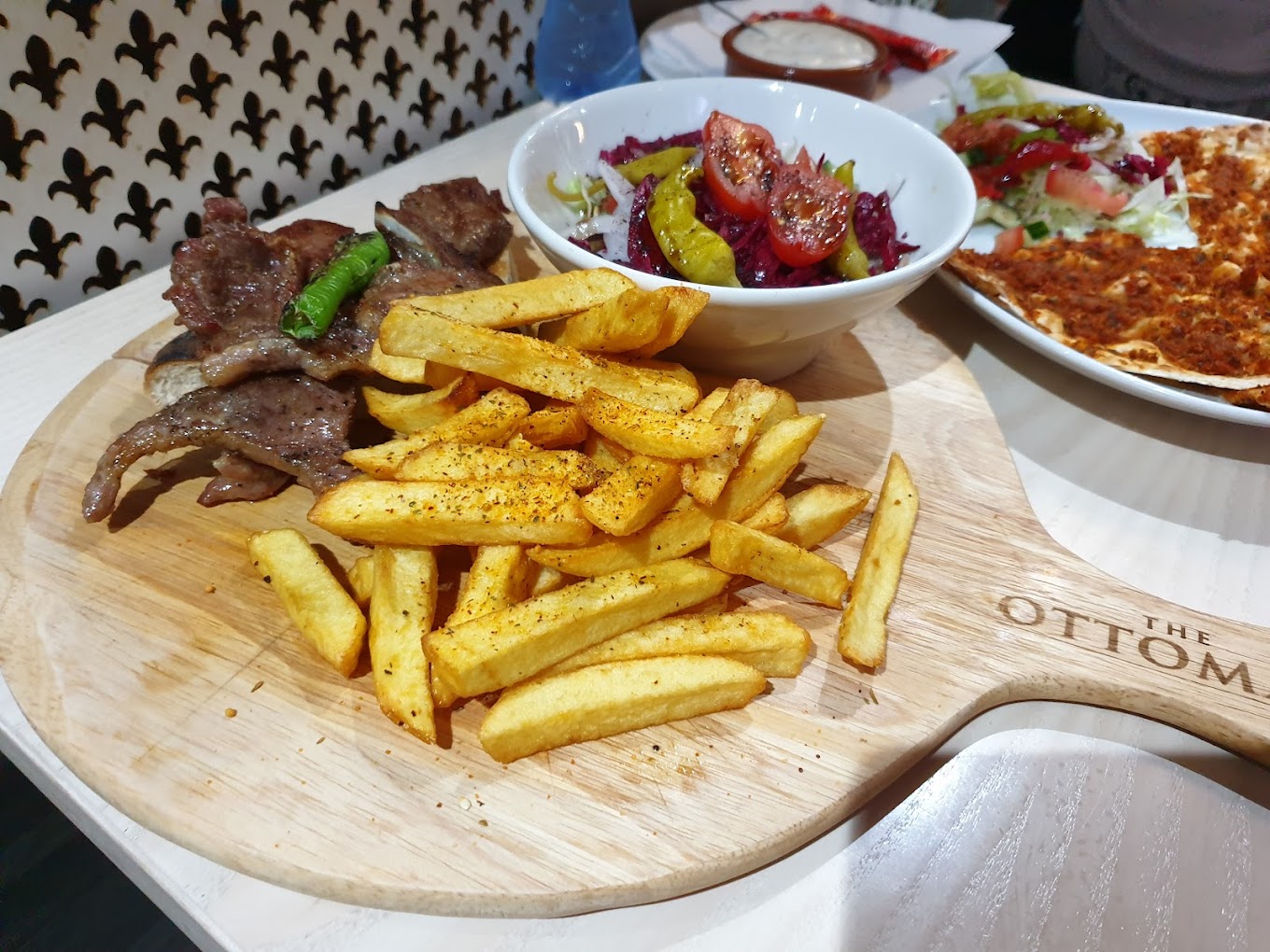 Plat servi au restaurant halal