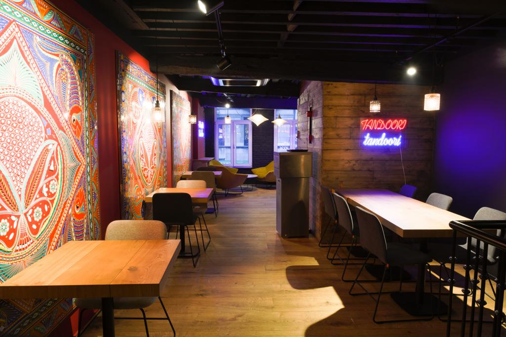 Interior/exterior of the halal restaurant