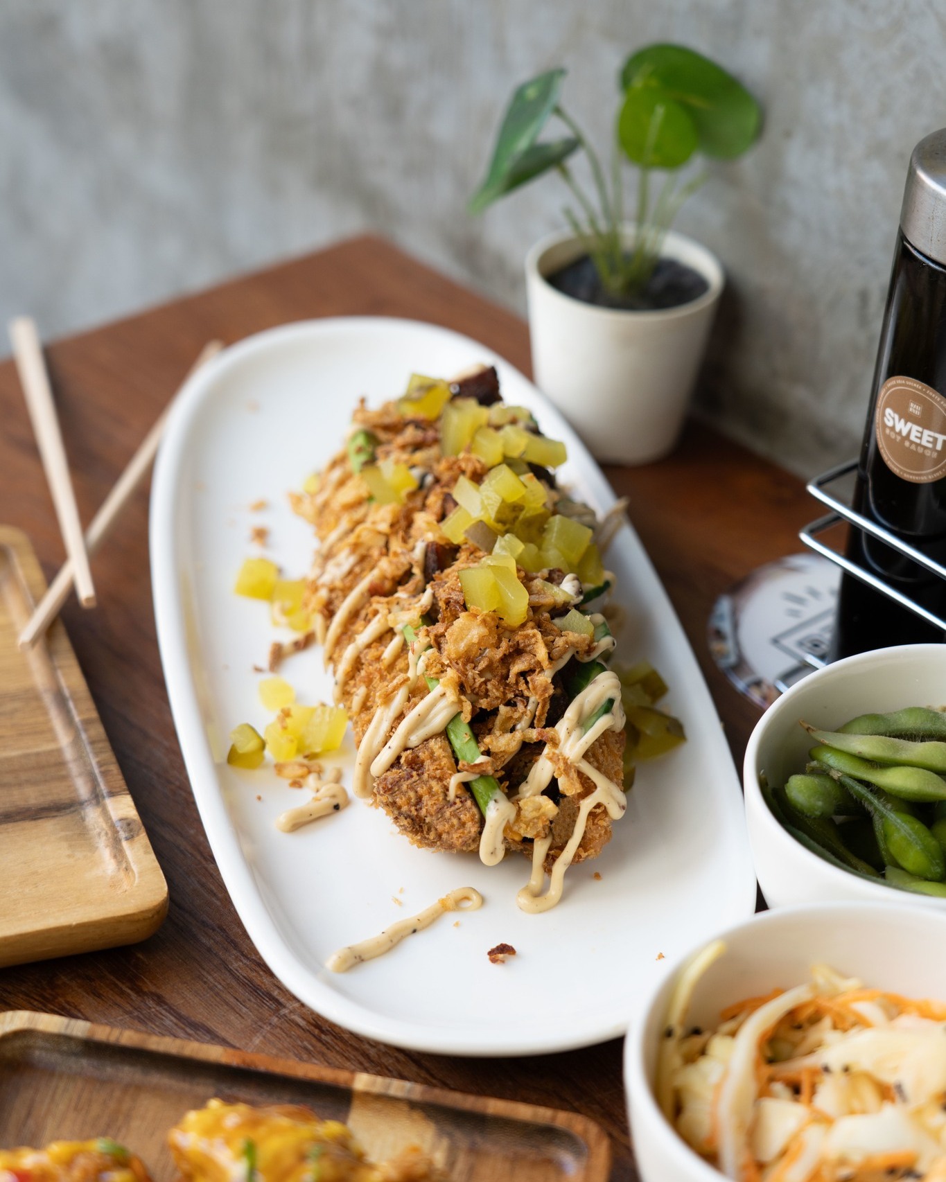 Plat servi au restaurant halal