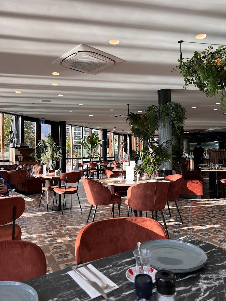 Interior/exterior of the halal restaurant