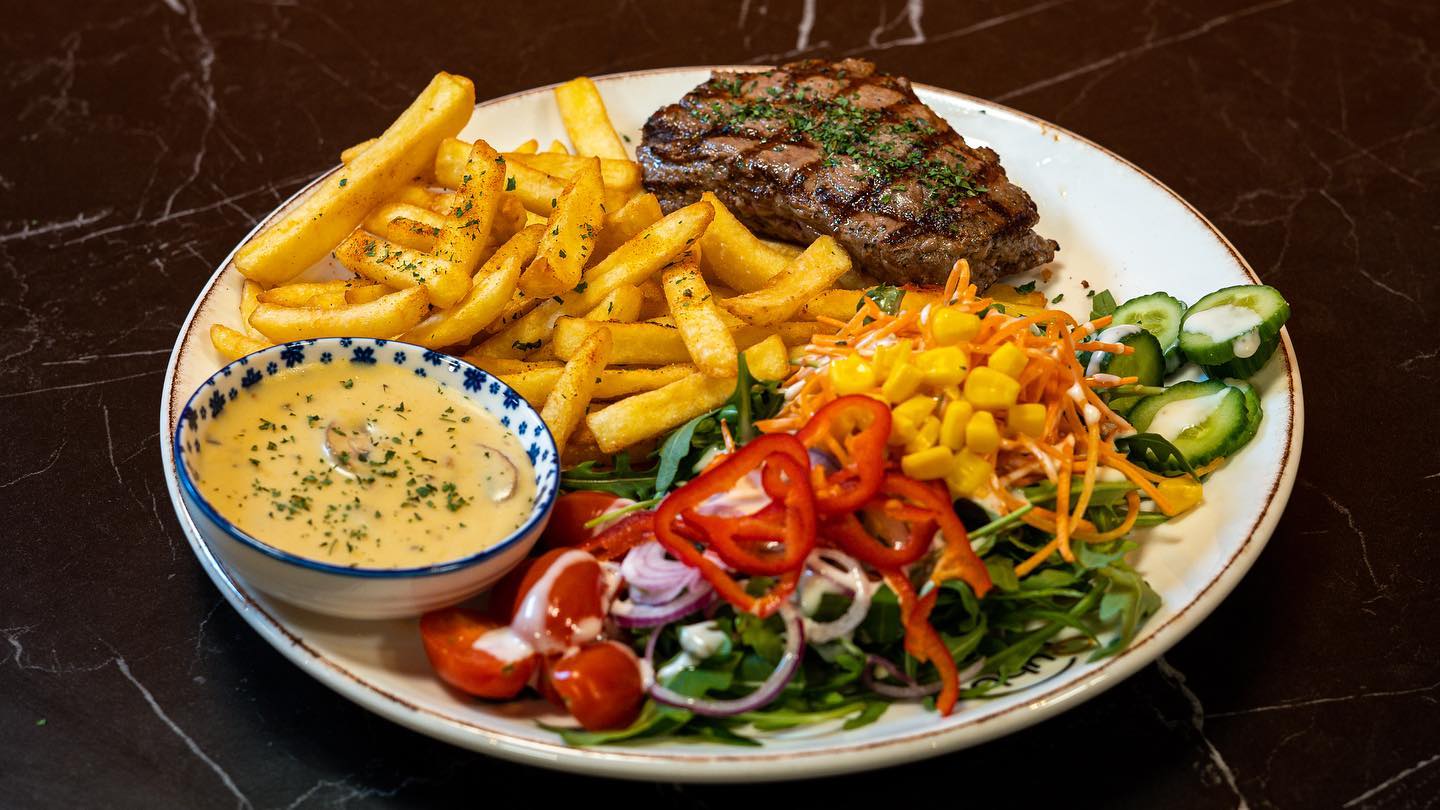 Dish served at the halal restaurant