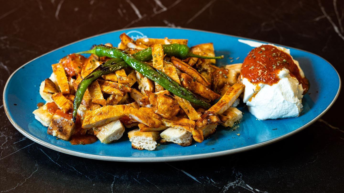 Dish served at the halal restaurant